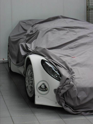 Secret Exige with cover removed.