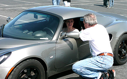 Elise at autocross