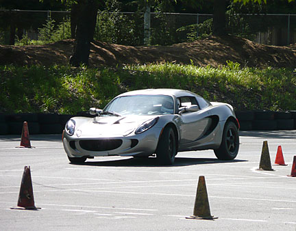 Elise at autocross