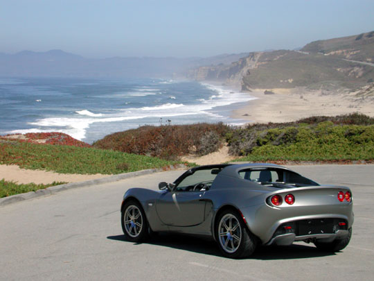 Lotus Elise on California Coast