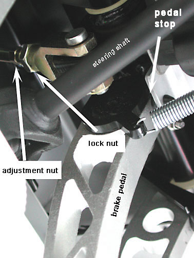 lotus elise brake pedal adjustment