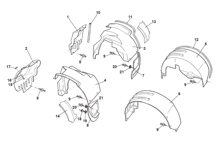 wheel liner diagram lotus