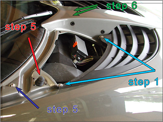 Lotus Elise front access panel removal