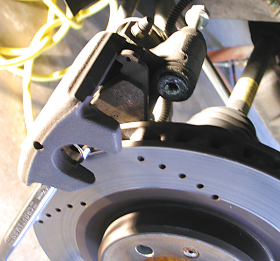 make sure brake pad clears rotor