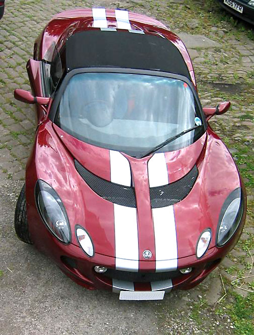 top front of Elise with mesh conversion