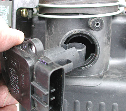 note position of air flow sensor