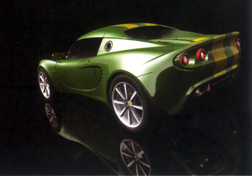 rendering of a green Elise
