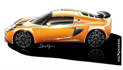 Exige design drawing