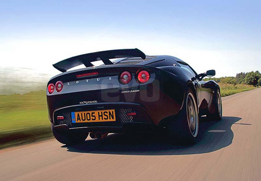 EVO car test of Lotus Sport 240 rear