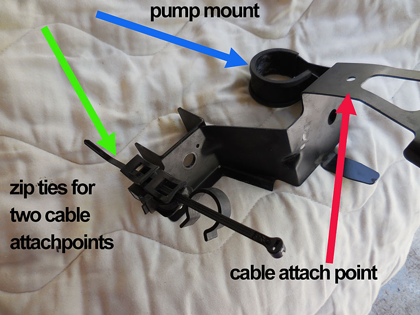 coolant tank mount