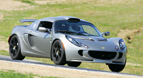 Exige on track