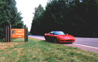 car at Ft Clatsop