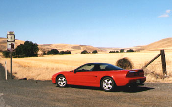 nsx next to Lewis and Clark trail