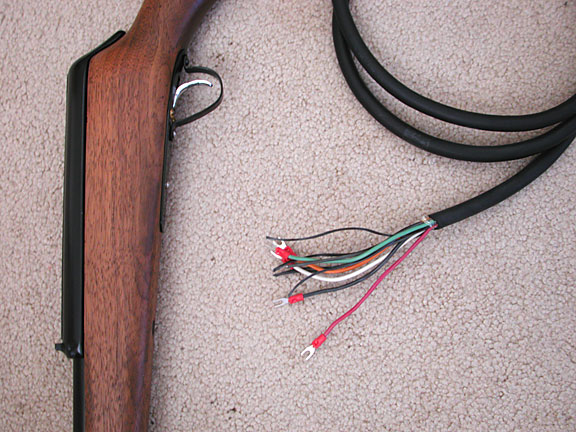 end of cable wiring for gun
