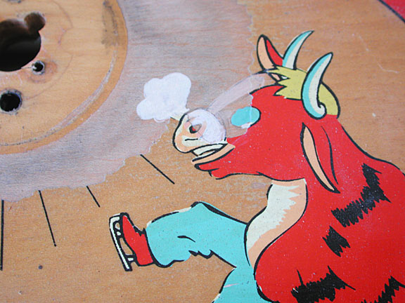 bull during restoration