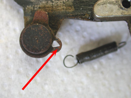 worn spring tab