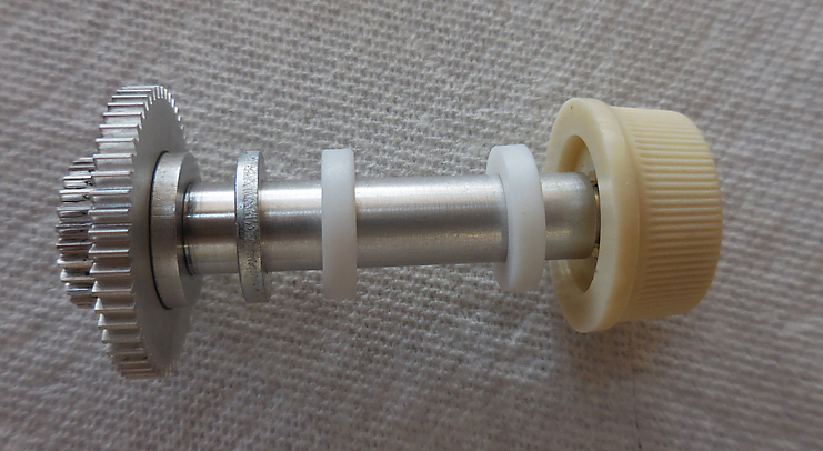 white knob assembled