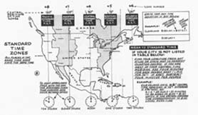 Map of Standard Time in the United States